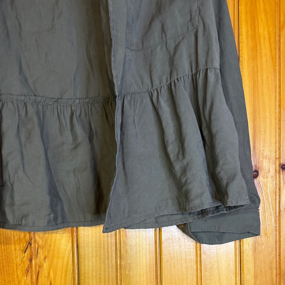 Zara Olive Green Casual Peplum Jacket - Picture 7 of 9